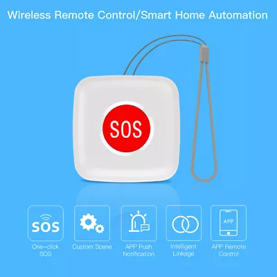 SOS Emergency Button Sensor App Control For Tuya ZigBee Wireless Gateway Hub • $30.18