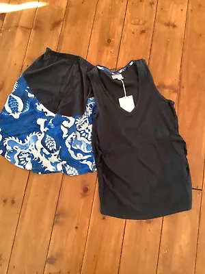 Next Maternity Over Bump Short Pyjamas Sz 14 Bnwt • £10.99