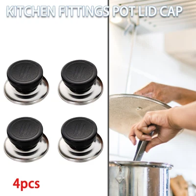 £3.36 • Buy 4PCS Universal Replacement Kitchen Cookware Pot Pan Lid Hand Grip Knob F