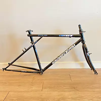 Vintage GT Karakoram Frame Set Black 20.5  Groove Tube Tange CRMO 26 Retro MTB • $299.95