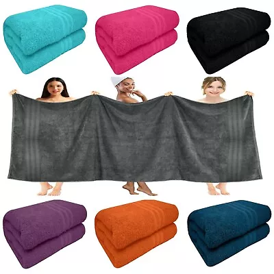 Extra Large Super Jumbo Bath Sheets 100% Egyptian Cotton XXL Big Soft Towels • £12.79