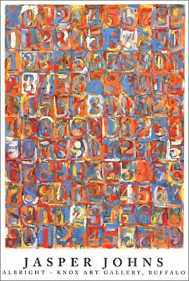 Jasper JOHNS Numbers In Color Museum Poster 39-1/4 X 27-1/2 • $115