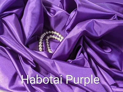 $3.97 • Buy Silk Habotai Lining Purple 60  Wide By Yard , Blouse, Scarves, Lingerie.