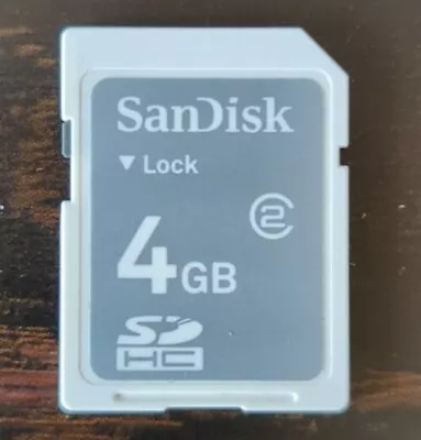 SanDisk 4GB SD HC Card • $2.01