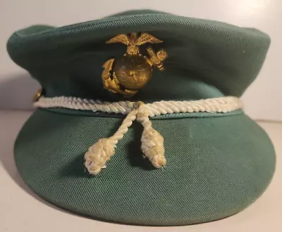 Ww2 Usmc Usmcwr Us Marine Corps Woman's Reserve Green Cap / Hat Named • $249.95