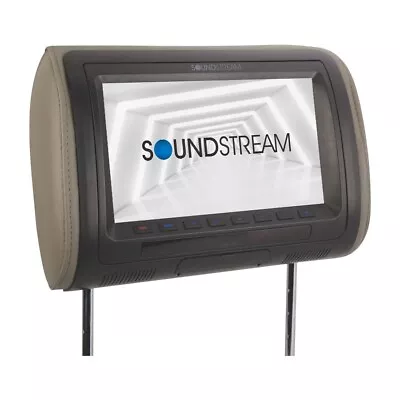 Soundstream VH-90CC 9  LCD Universal Headrest Monitor 3 Colors Black Gray Tan • $111.98