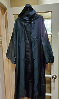 Halloween XXL Long Robe Hooded Cloak Vampire Wizard Witch Vader Costume Cosplay • $14.99