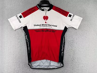 Voler Cycling Jersey Adult Extra Large Red White United Blood Services 1/2 Zip • $18.69