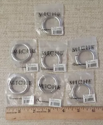 MICHE 1  Round Silver Carabiner *Lot Of 7 Single Pkgs. #9002 NIP • $21