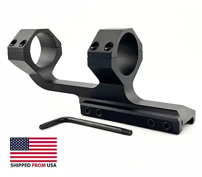 Picatinny Rail Cantilever Scope Mount 30mm One Piece Dual Rings High Profile • $17.54