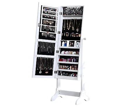 $139.99 • Buy Levede Mirror Jewellery Cabinet Makeup Storage Cosmetic Organiser Box LED Light