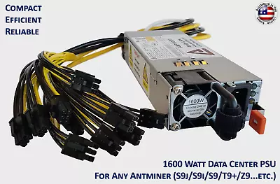 1600W Universal Mining Power Supply - For Any Antminer / Avalon • $159.95