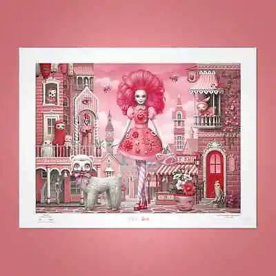 INSURED  Autographed  Mark Ryden X Barbie Pink Pop Art Print LE 1000 Double Box • $899.99