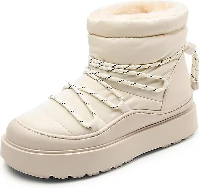 DREAM PAIRS Women's Warm Winter Snow Boots Moon Boots Womens Ankle Boots Faux Fu • $72.48