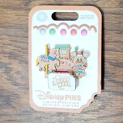 NEW 2023 Disney Parks Christmas Gingerbread Boardwalk Resort LE Pin Mickey Mouse • $39.49