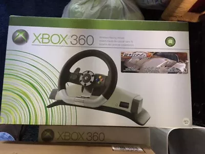 Xbox 360 System  4- Games  Racing Wheel/pedals Joystick  Rumblepad Headset • $180