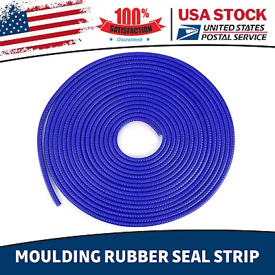12M 40FEET Car Rubber Seal Trim Molding Strip Door Edge Lock Protector Blue NEW • $14.99