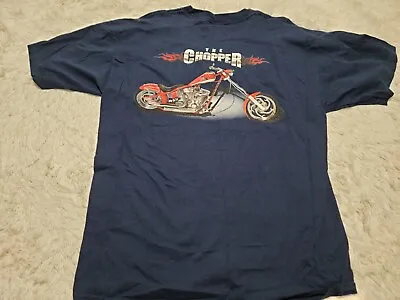 Snap-On The Chopper Double Sided Motorcycle Print Men's T-Shirt Size XL* NWOT • $9.95