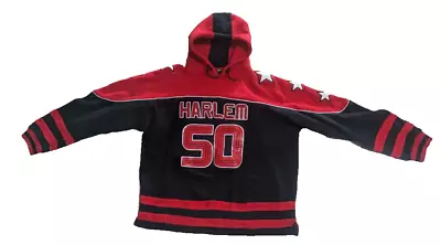 Veezo Wear Harlem Hoodie Hooded Sweatshirt Size 2XL Black & Red Vintage 90s • $22.88