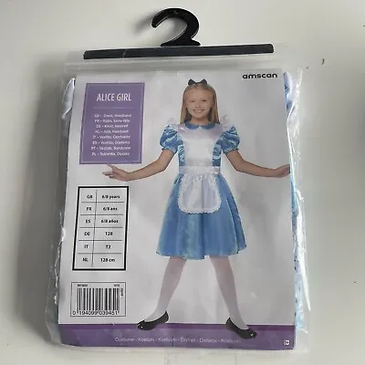 £12.99 • Buy Brand New Amscan Alice Girl Fancy Dress Costume Ages 6-8 Alice In Wonderland