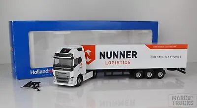 Holland-Oto Volvo FH16 Box Semitrailer „Nunner Logistics“ 1:50 /HO21 • $95.90
