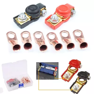 1Set Battery Terminal Heavy Duty Car Vehicle Cable Clamp Clip Connector Copper • $12.93