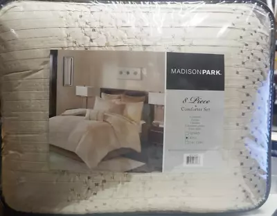 King Madison Park Camelia 8 Piece Embroidered Comforter Set • $94.95