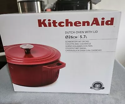 Kitchen Aid Dutch Oven With Lid 5.7L • $99.99