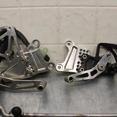 05 Yamaha Yzf R6s Vortex Right Left Rearsets Rear Set Driver Foot Pegs Bb600 • $245