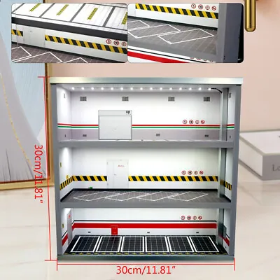 Diecast Model Car Display Case &LED Light For 1:64 3-Layer Model Display Cabinet • $71