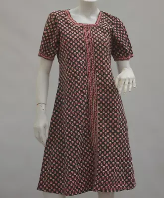 Vintage 70s Indian Block Print Dress • $48.99
