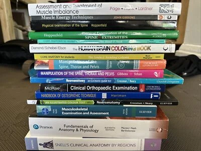 £200 • Buy 21 X Anatomy Books For Year 1 & 2 Osteopathy Study - Everything You Need & More