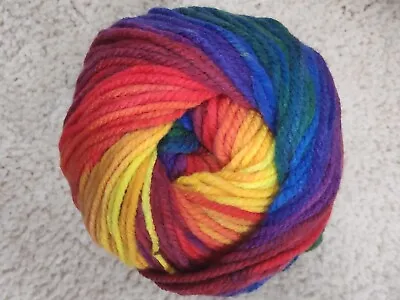 Papatya Batik Chunky Rainbow Gradient Multicolored Yarn 100gr Ball Acrylic • £2.75