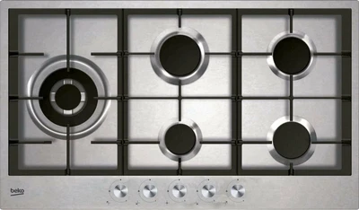 $399 • Buy Brand New! BEKO HIDG95225SX 90cm Natural Gas Cooktop 5 Burners Stainless Stell.