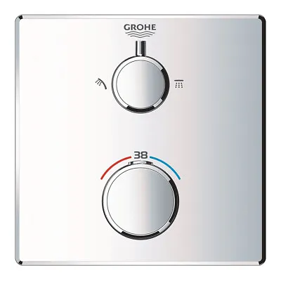 £220 • Buy Grohe Grohtherm 2-Outlet Thermostatic Shower Mixer Trim With Diverter Valve - 24