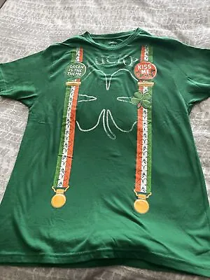 Graphic Tee M (38-40)  Green Way To Celebrate St Patrick’s Day Cotton Polyester • $5.50