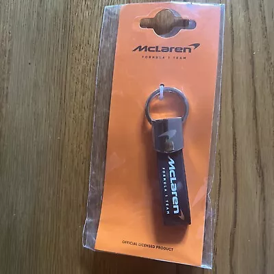 Mclaren Team Official Licensed Keyring Key Chain Ring Black New In Packet • £9.79