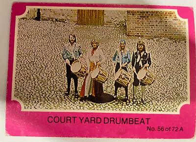 ABBA Trading Cards Australian Scanlens Pink Series - 56 Court Yard Drumbeat • $5.50