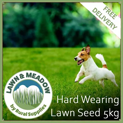 5KG Hard Wear Grass Seed Garden Lawns Sport Fields Paddocks Tough Fast Growing • £27.50
