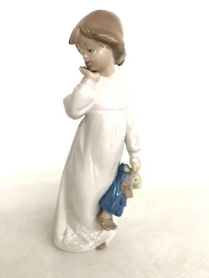 Lladro Nao Daisa My Rag Doll Girl With Clown Toy Porcelain Figurine 1102B • $80