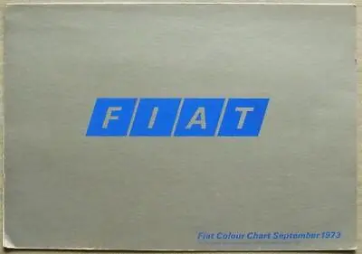 FIAT Car Colour Exterior Paint Chart Sept 1973-74 #100M 973 • £17.99