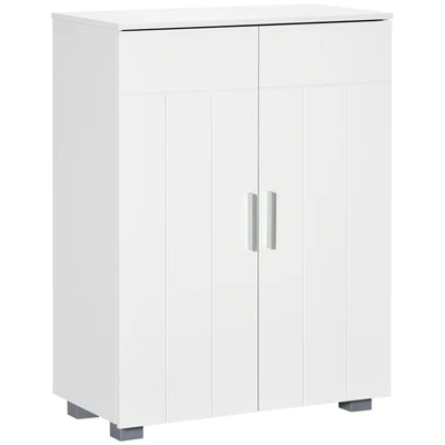 £49.99 • Buy Kleankin Modern Bathroom Cabinet, Freestanding Floor Cabinet W/ Storage, White