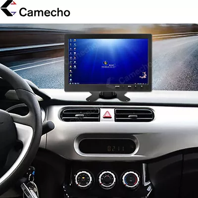 10.1  HD CCTV LCD Monitor PC Screen AV/RCA/VGA/HDMI/BNC Video Display W/ Speaker • £42.99