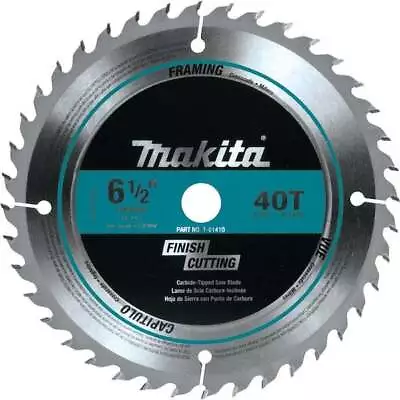 6-1/2 In. 40t Carbide-tipped Circular Saw Blade | Makita Steel Plate Cutting • $19.96