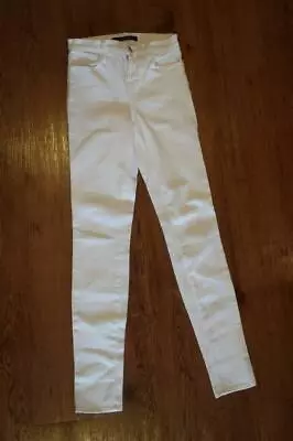 Womens J Brand White  Maria  Skinny Jeans Sz 24 * • $28.99