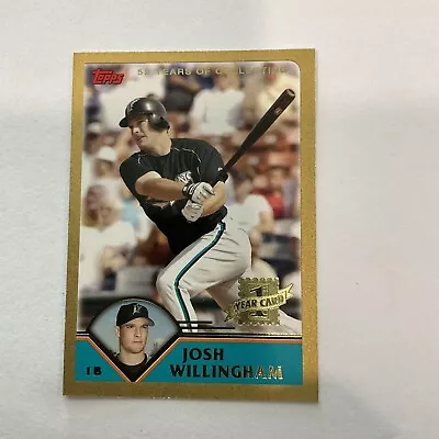 2003 Topps Traded Gold RC #T222 JOSH WILLINGHAM - Florida Marlins - #/2003 ♨️f • $4.99