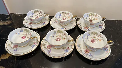 6 Pieces Set Vintage Ucagco Demitasse Cups And Saucers Occupied Japan • $71.80