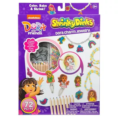 Dora Charm Jewelry Shrinky Dinks 72 Pieces NEW • $21.99