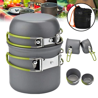 £12.85 • Buy Portable Camping Cookware Set Outdoor Picnic Hiking Cooking Equipment