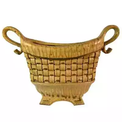 Vintage Signed Studio Art Pottery Jardiniere Cache Pot Planter Holder Parmentier • $124